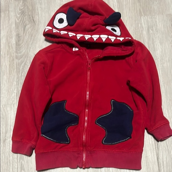 4/$20 George Kids Red Monster Hoodie 3T - Picture 1 of 1